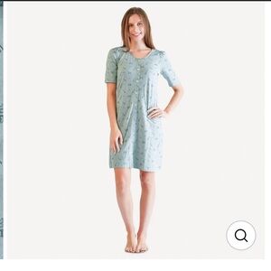 Kate Quinn - WOMENS HALF PUFF SLEEVE BUTTON FRONT DRESS